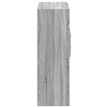 vidaXL Highboard Grey Sonoma 80x42.5x124 cm Engineered Wood