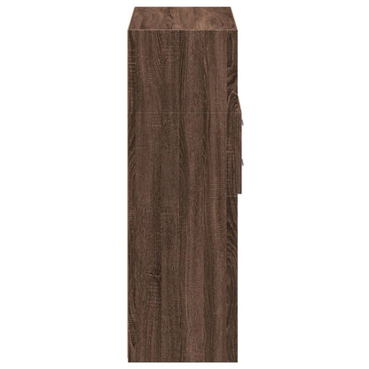 vidaXL Highboard Brown Oak 80x42.5x124 cm Engineered Wood