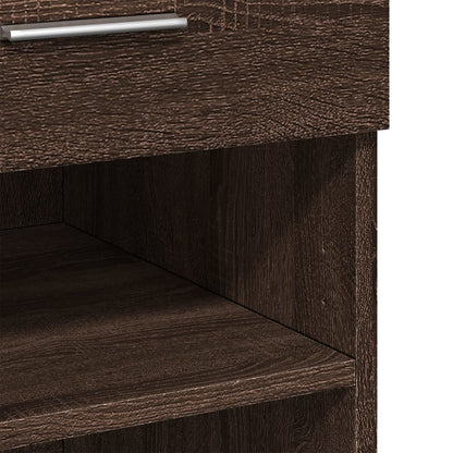 vidaXL Highboard Brown Oak 80x42,5x124 cm Engineered Wood
