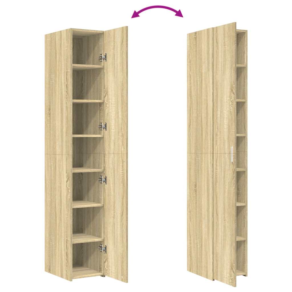 vidaXL Highboard Sonoma Oak 30x42.5x185 cm Engineered Wood