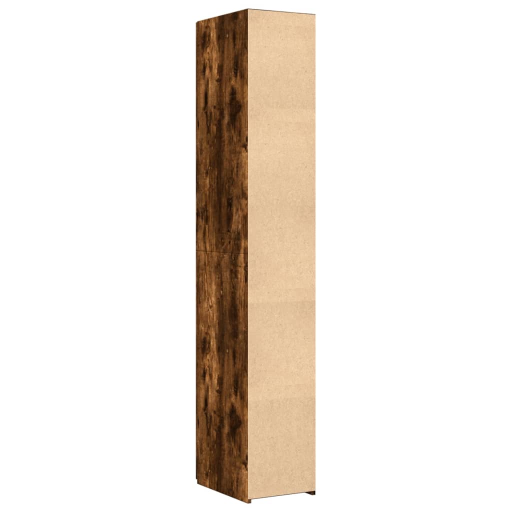 vidaXL Highboard Smoked Oak 30x42.5x185 cm Engineered Wood
