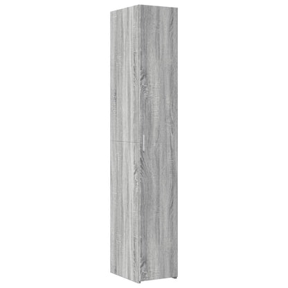 vidaXL Highboard Grey Sonoma 30x42.5x185 cm Engineered Wood
