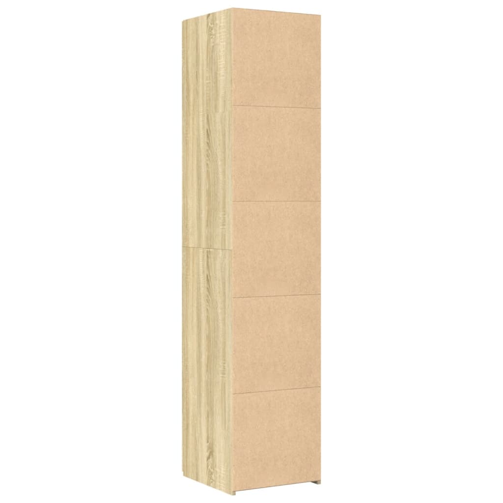 vidaXL Highboard Sonoma Oak 40x42.5x185 cm Engineered Wood