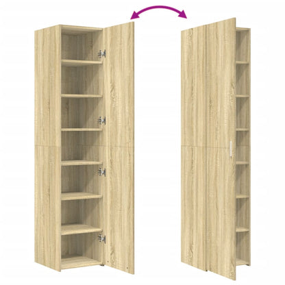 vidaXL Highboard Sonoma Oak 40x42.5x185 cm Engineered Wood