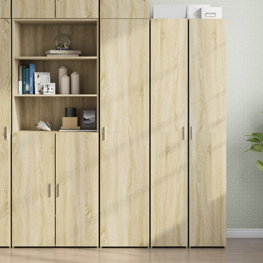 vidaXL Highboard Sonoma Oak 40x42.5x185 cm Engineered Wood