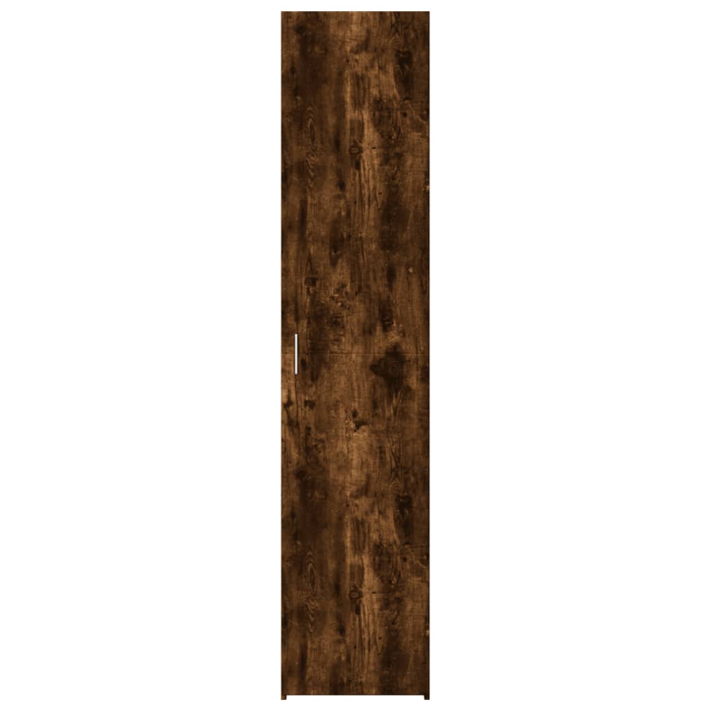 vidaXL Highboard Smoked Oak 40x42.5x185 cm Engineered Wood