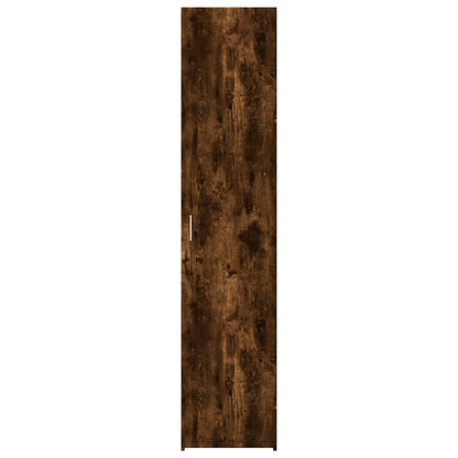 vidaXL Highboard Smoked Oak 40x42.5x185 cm Engineered Wood