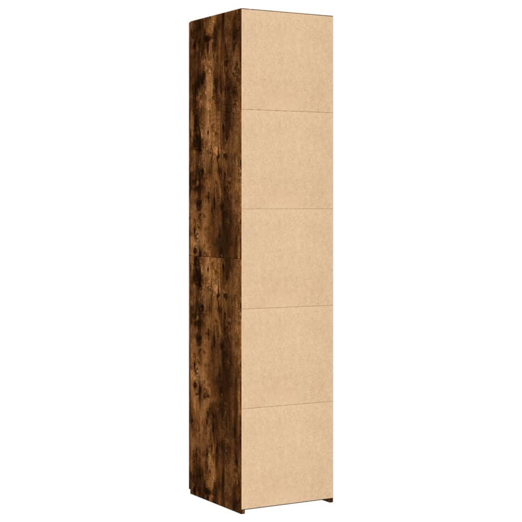 vidaXL Highboard Smoked Oak 40x42.5x185 cm Engineered Wood