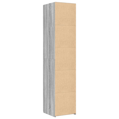 vidaXL Highboard Grey Sonoma 40x42.5x185 cm Engineered Wood