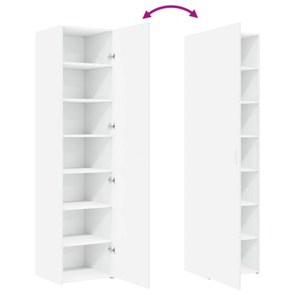 vidaXL Highboard White 45x42.5x185 cm Engineered Wood