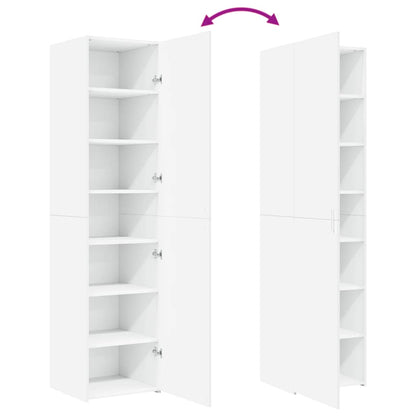 vidaXL Highboard White 45x42,5x185 cm Engineered Wood