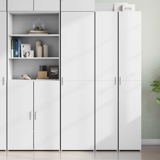 vidaXL Highboard White 45x42,5x185 cm Engineered Wood