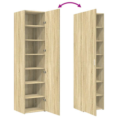 vidaXL Highboard Sonoma Oak 45x42.5x185 cm Engineered Wood