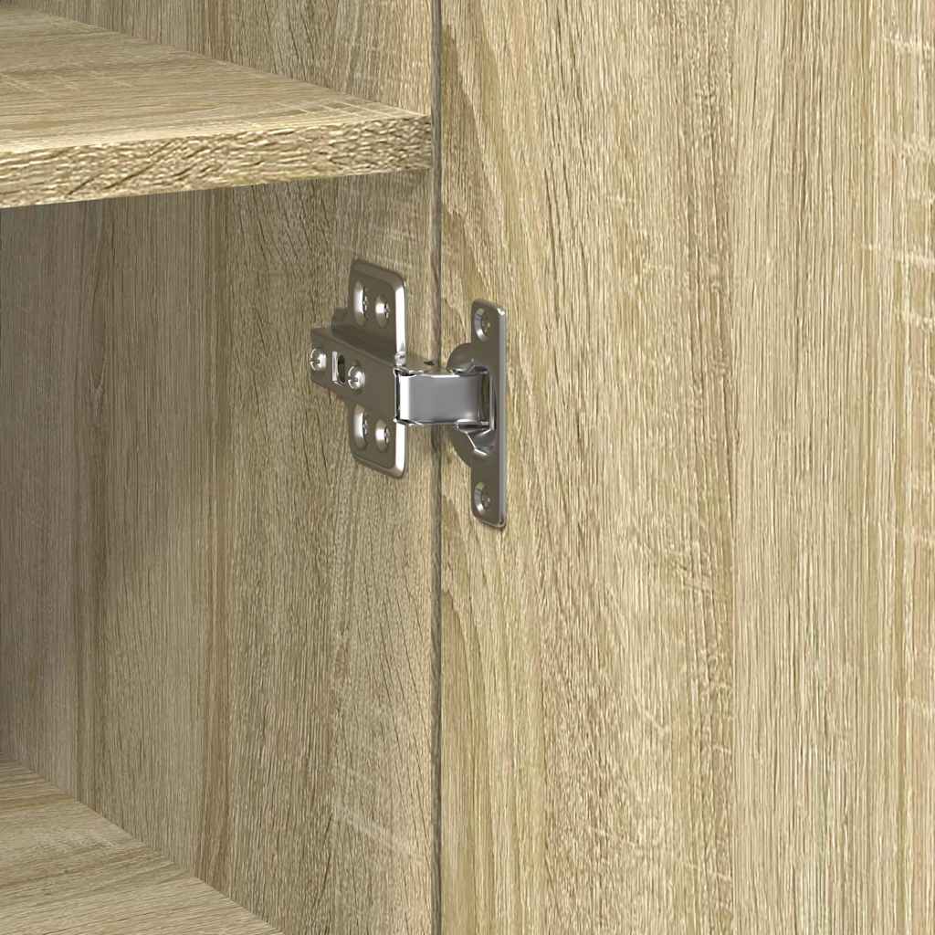 vidaXL Highboard Sonoma Oak 45x42.5x185 cm Engineered Wood