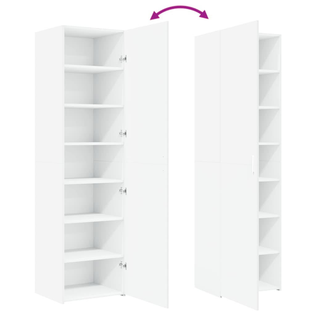 vidaXL Highboard White 50x42.5x185 cm Engineered Wood