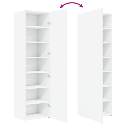 vidaXL Highboard White 50x42.5x185 cm Engineered Wood