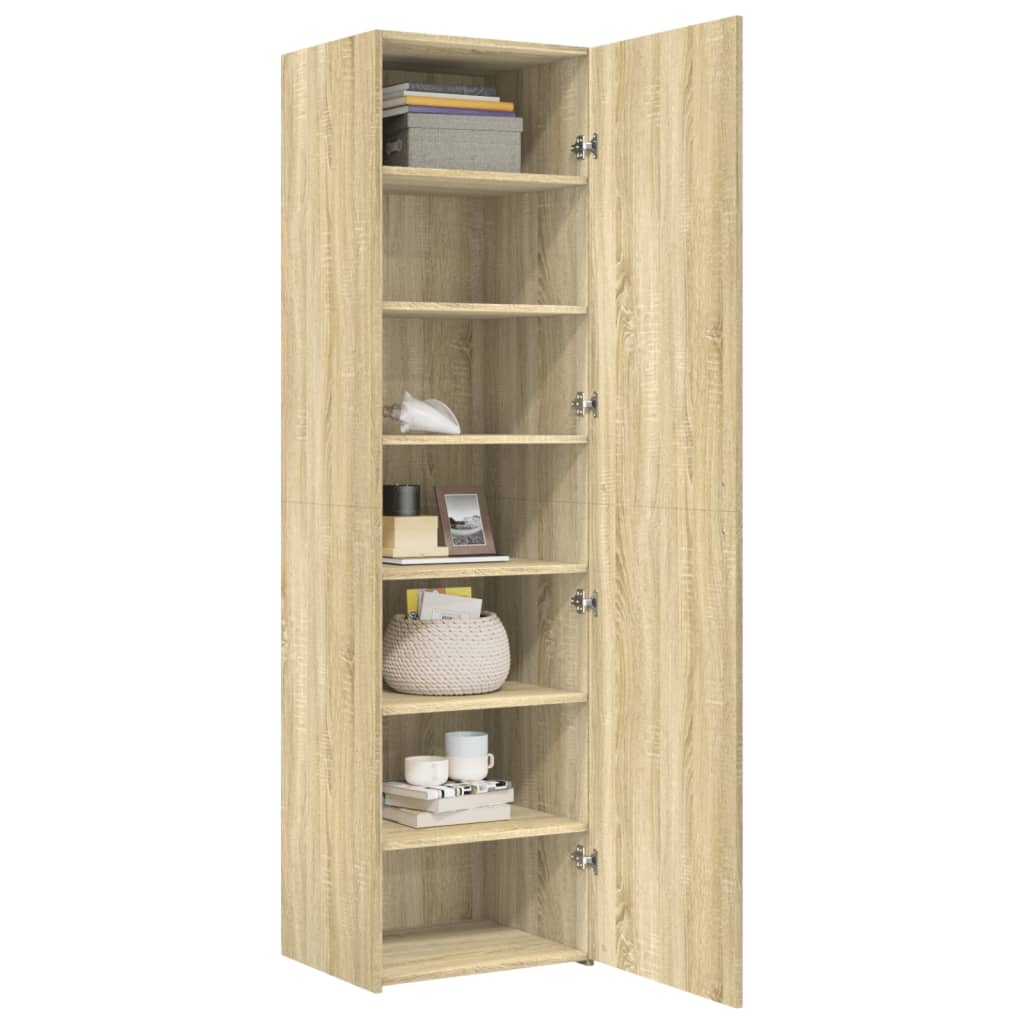 vidaXL Highboard Sonoma Oak 50x42.5x185 cm Engineered Wood
