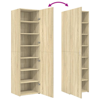vidaXL Highboard Sonoma Oak 50x42.5x185 cm Engineered Wood