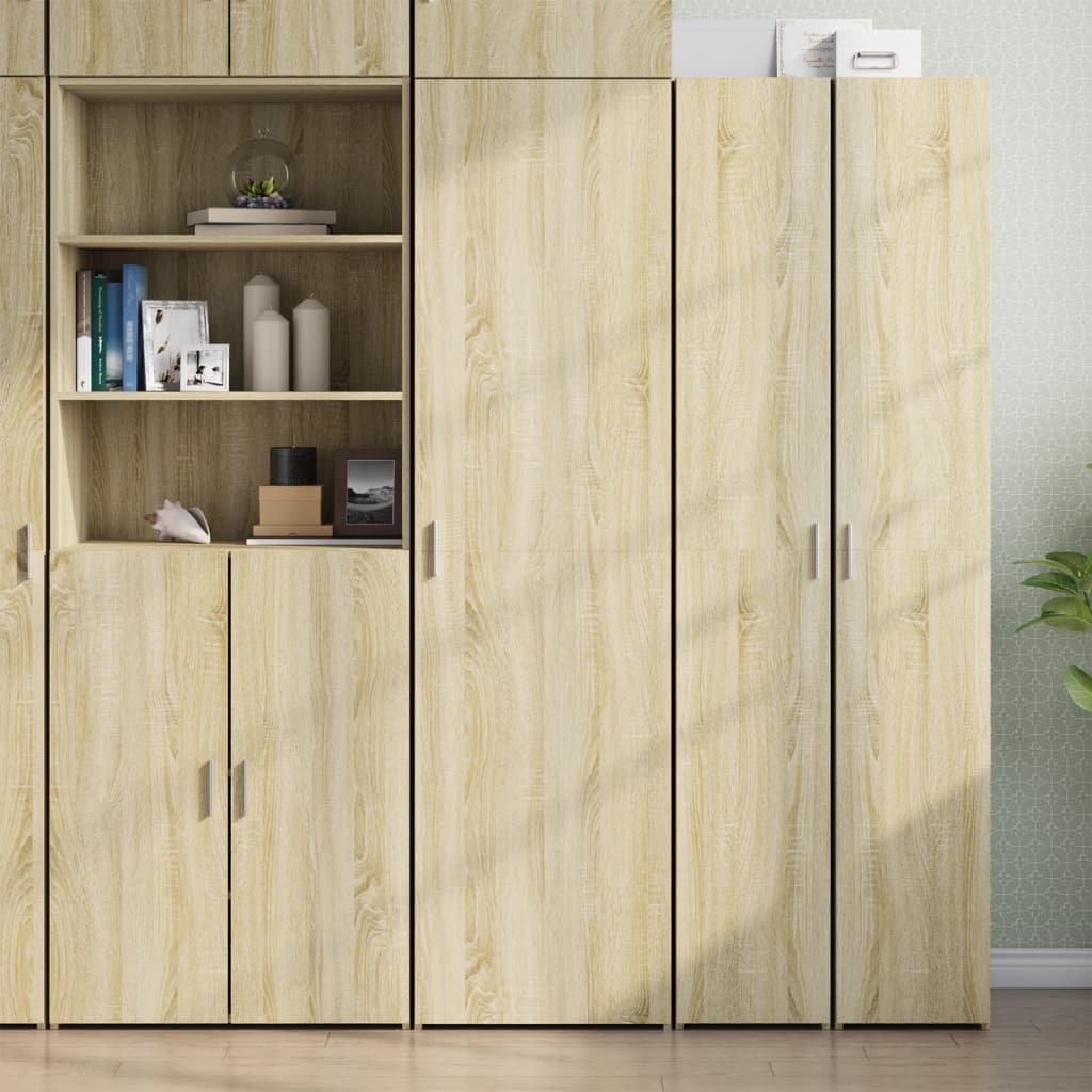 vidaXL Highboard Sonoma Oak 50x42.5x185 cm Engineered Wood