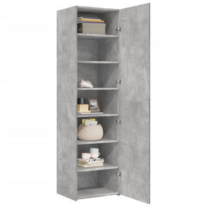 vidaXL Highboard Concrete Grey 50x42,5x185 cm Engineered Wood