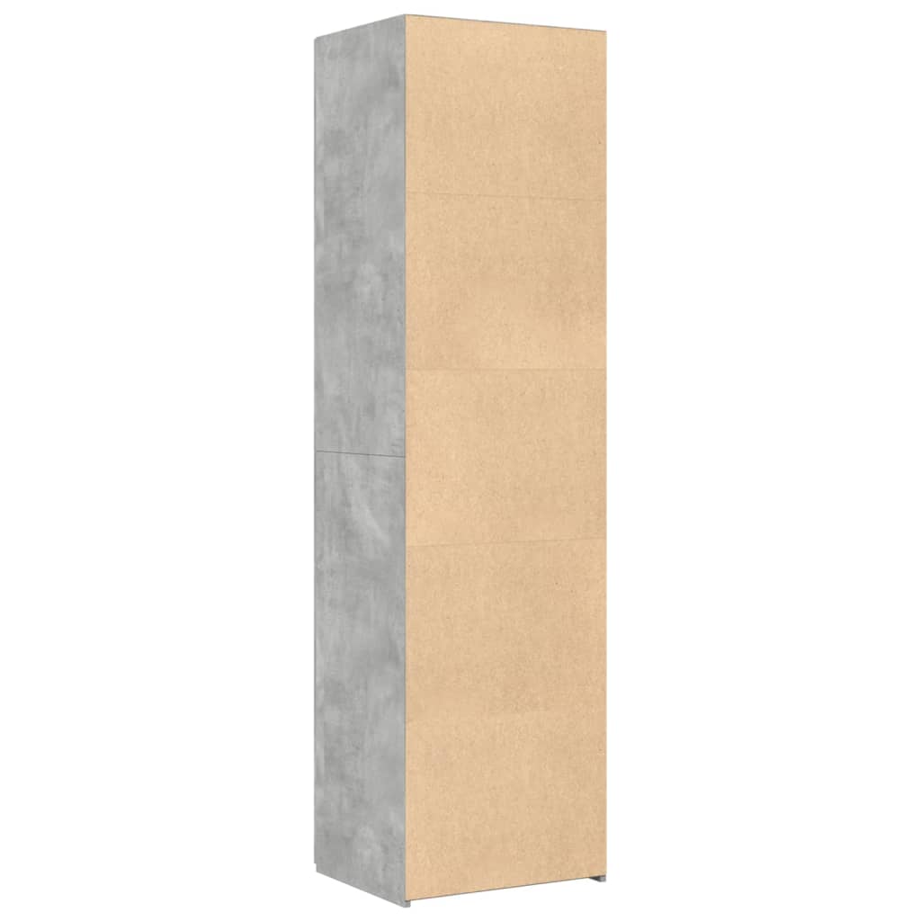 vidaXL Highboard Concrete Grey 50x42,5x185 cm Engineered Wood