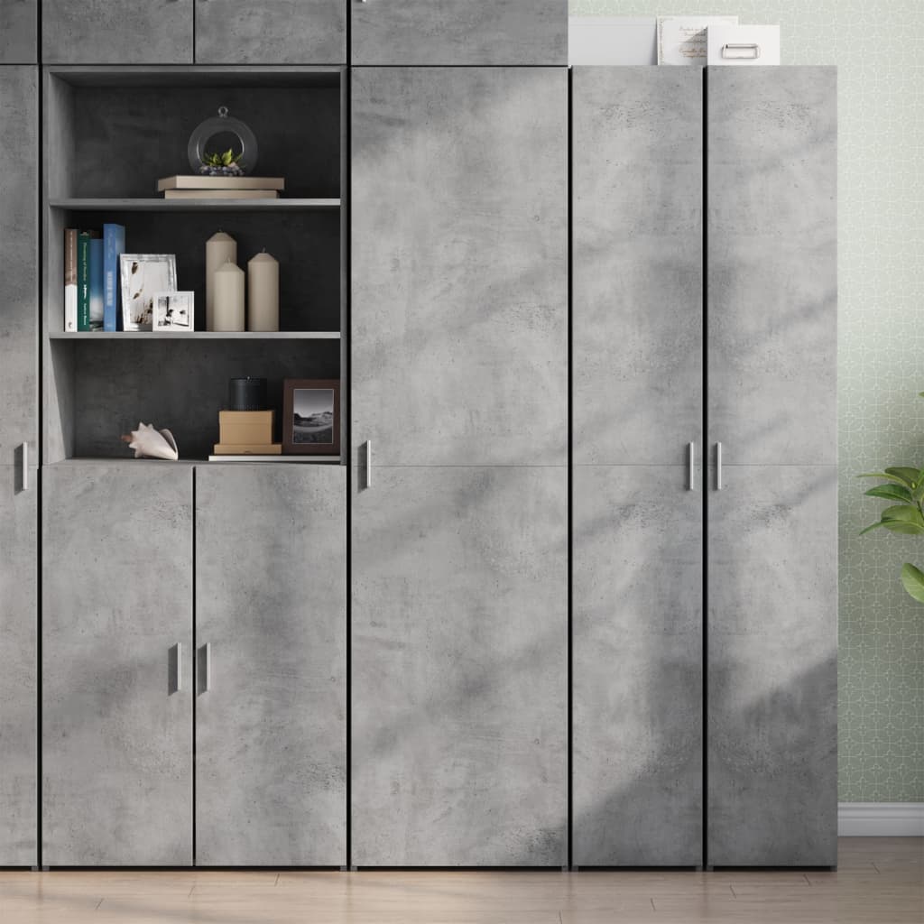 vidaXL Highboard Concrete Grey 50x42,5x185 cm Engineered Wood