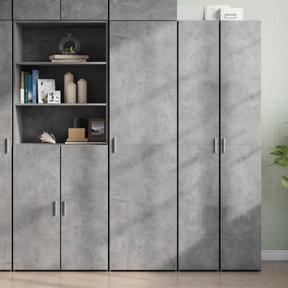 vidaXL Highboard Concrete Grey 50x42,5x185 cm Engineered Wood