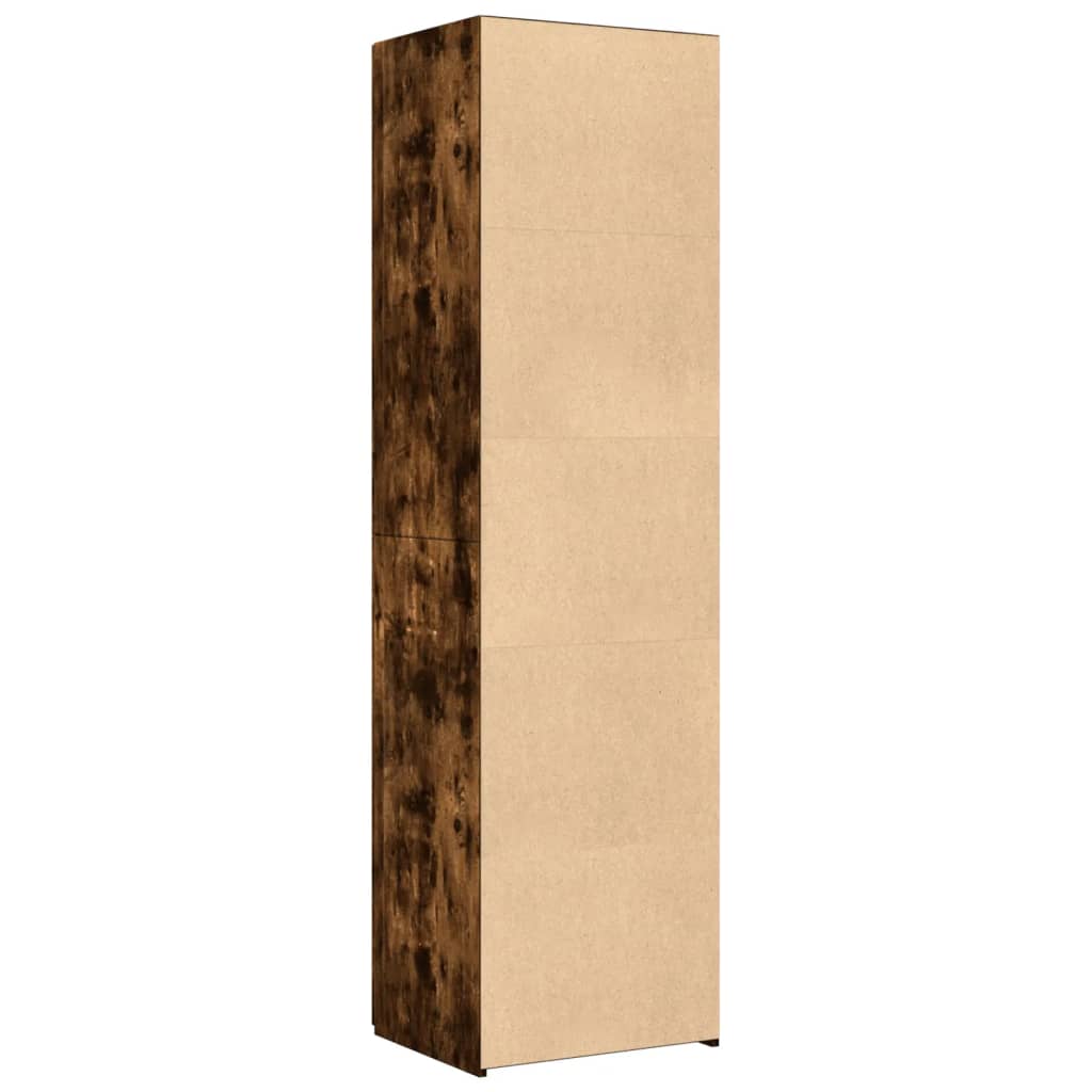 vidaXL Highboard Smoked Oak 50x42.5x185 cm Engineered Wood