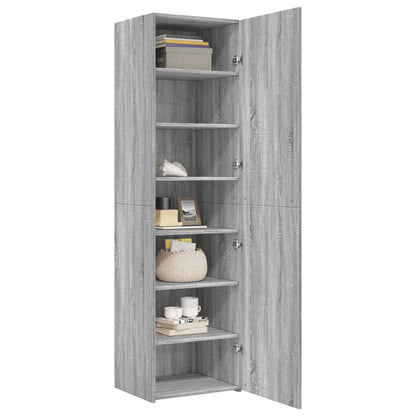 vidaXL Highboard Grey Sonoma 50x42,5x185 cm Engineered Wood