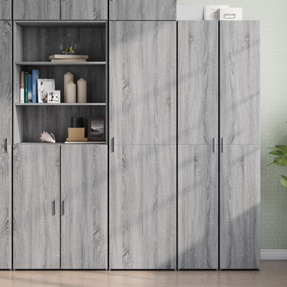vidaXL Highboard Grey Sonoma 50x42,5x185 cm Engineered Wood