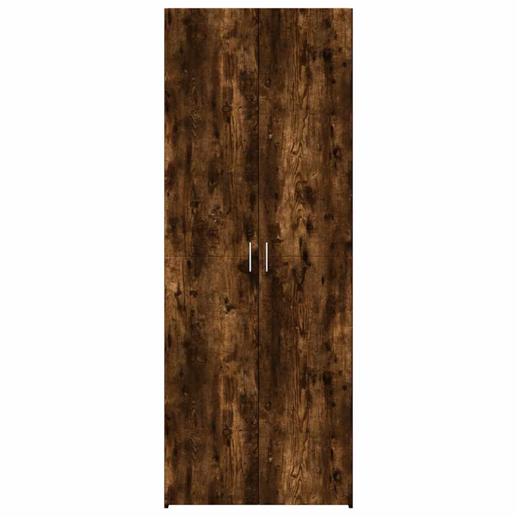 vidaXL Highboard Smoked Oak 70x42.5x185 cm Engineered Wood