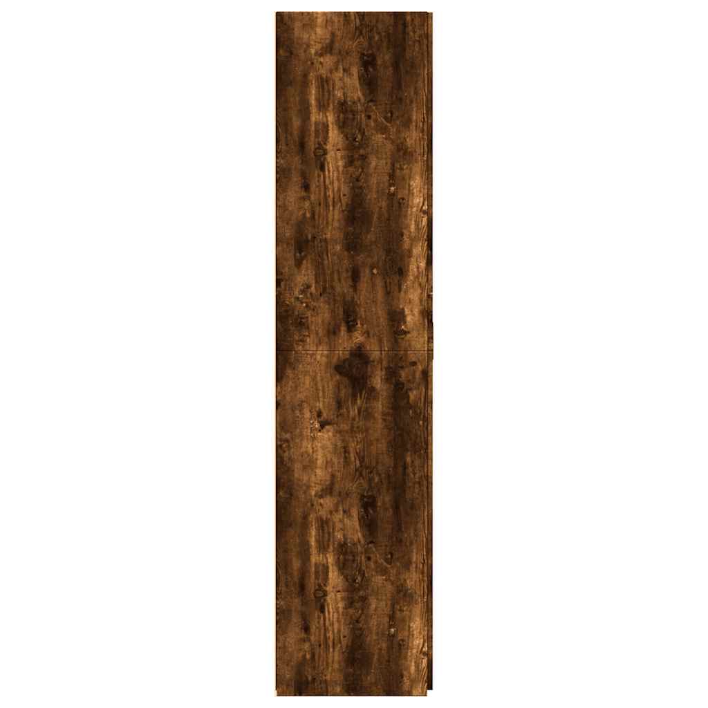 vidaXL Highboard Smoked Oak 70x42.5x185 cm Engineered Wood