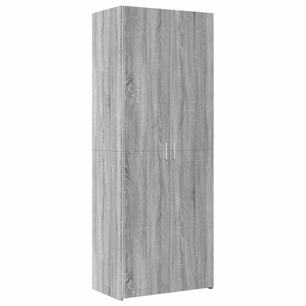 vidaXL Highboard Grey Sonoma 70x42,5x185 cm Engineered Wood