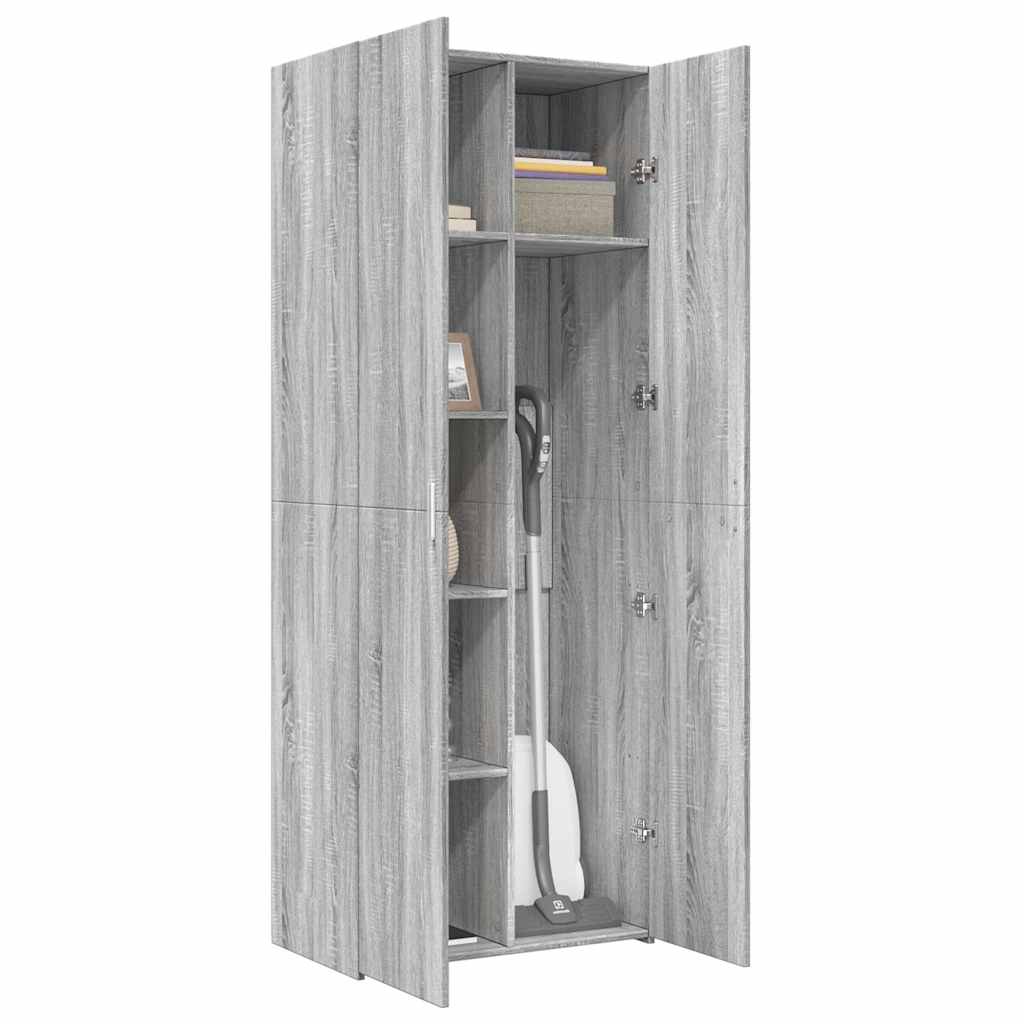 vidaXL Highboard Grey Sonoma 70x42,5x185 cm Engineered Wood