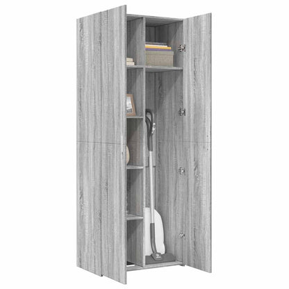 vidaXL Highboard Grey Sonoma 70x42,5x185 cm Engineered Wood