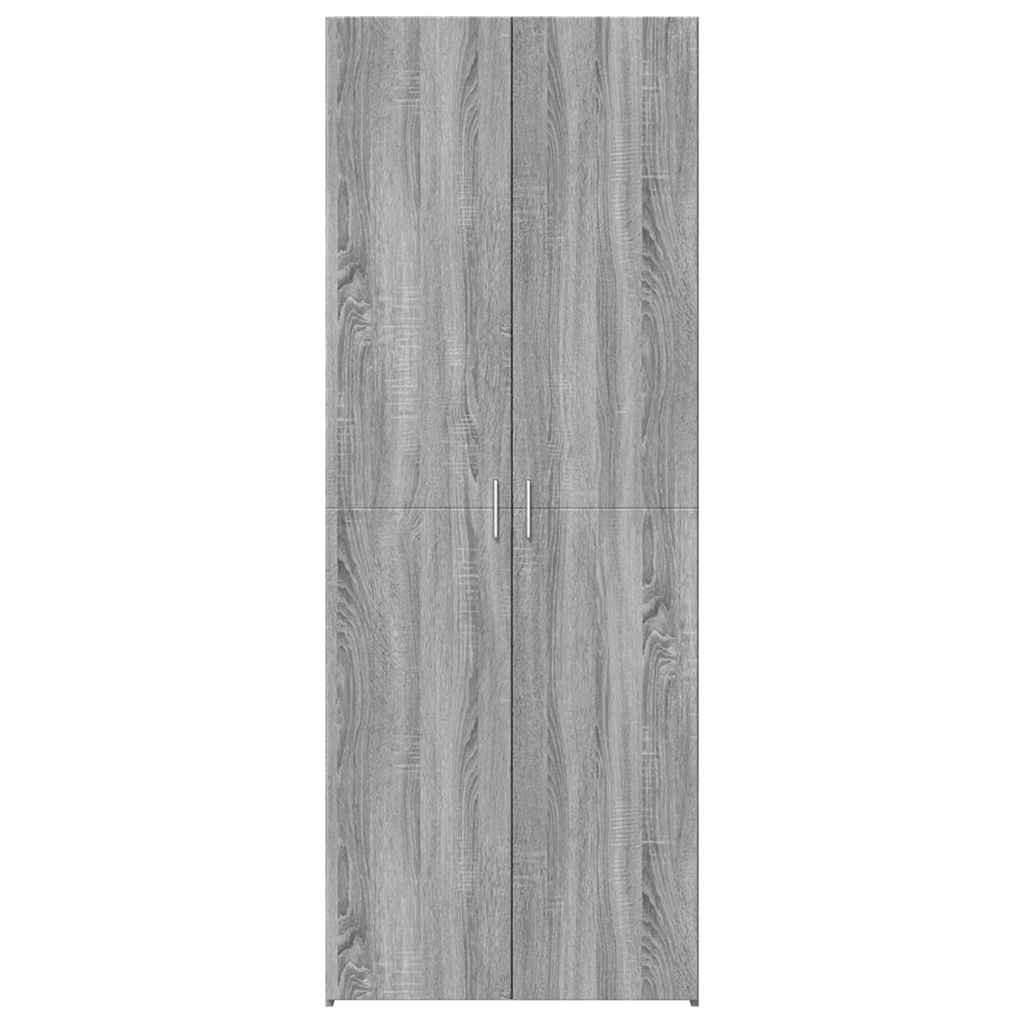 vidaXL Highboard Grey Sonoma 70x42,5x185 cm Engineered Wood