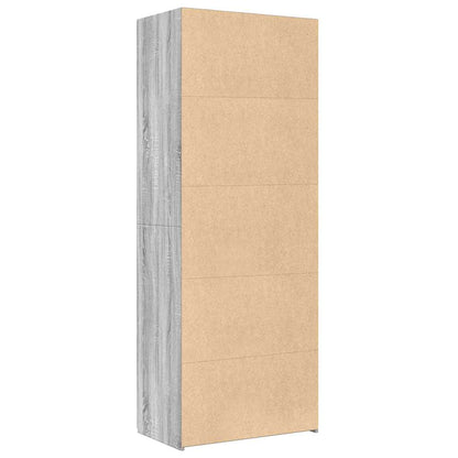 vidaXL Highboard Grey Sonoma 70x42,5x185 cm Engineered Wood