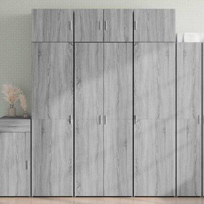 vidaXL Highboard Grey Sonoma 70x42,5x185 cm Engineered Wood