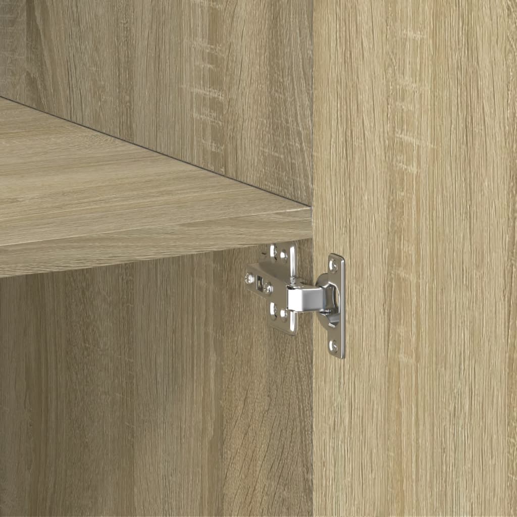 vidaXL Highboard Sonoma Oak 80x42.5x185 cm Engineered Wood