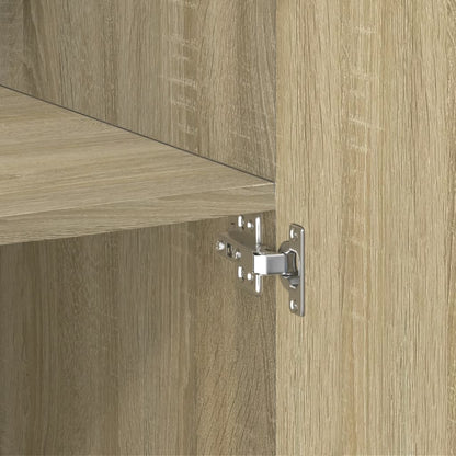 vidaXL Highboard Sonoma Oak 80x42.5x185 cm Engineered Wood
