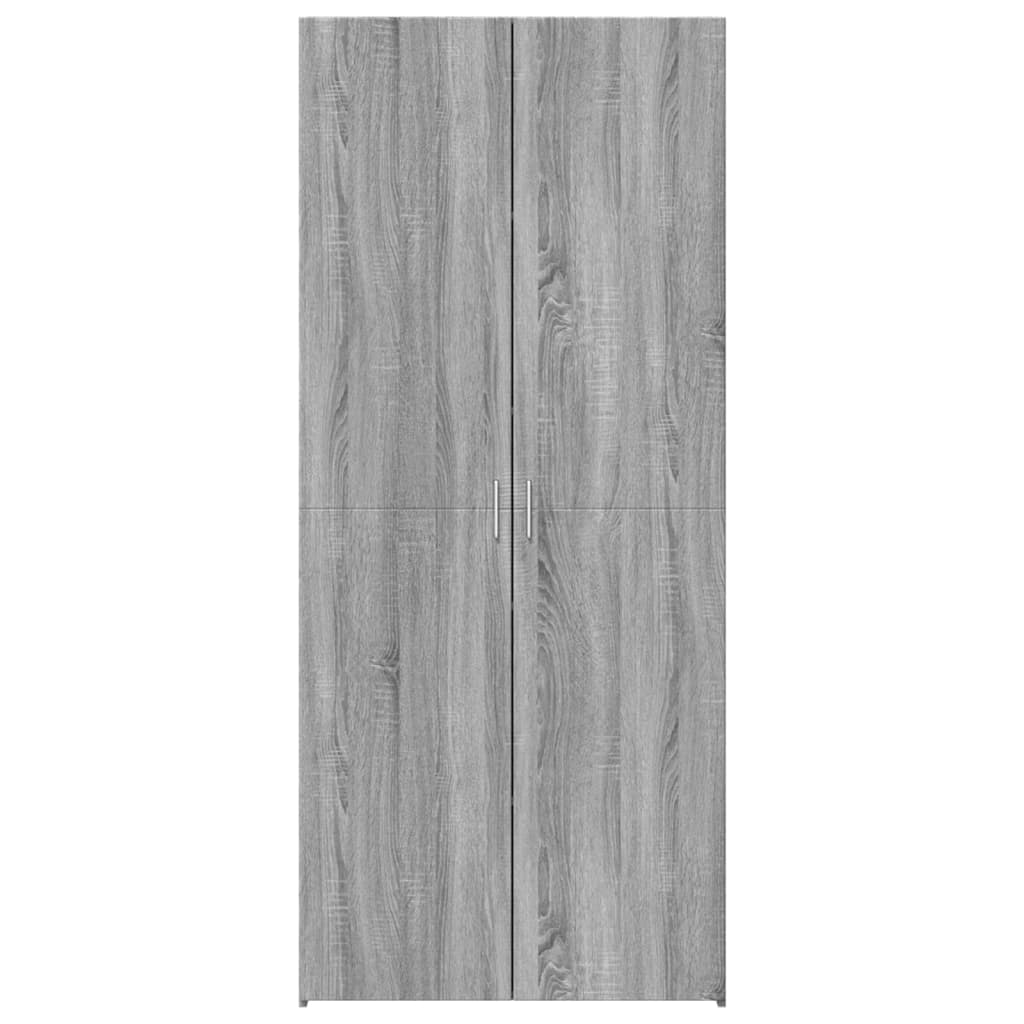 vidaXL Highboard Grey Sonoma 80x42.5x185 cm Engineered Wood