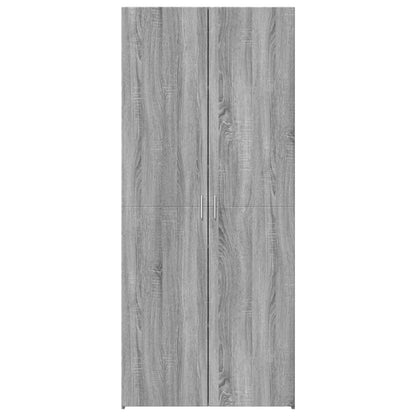 vidaXL Highboard Grey Sonoma 80x42.5x185 cm Engineered Wood