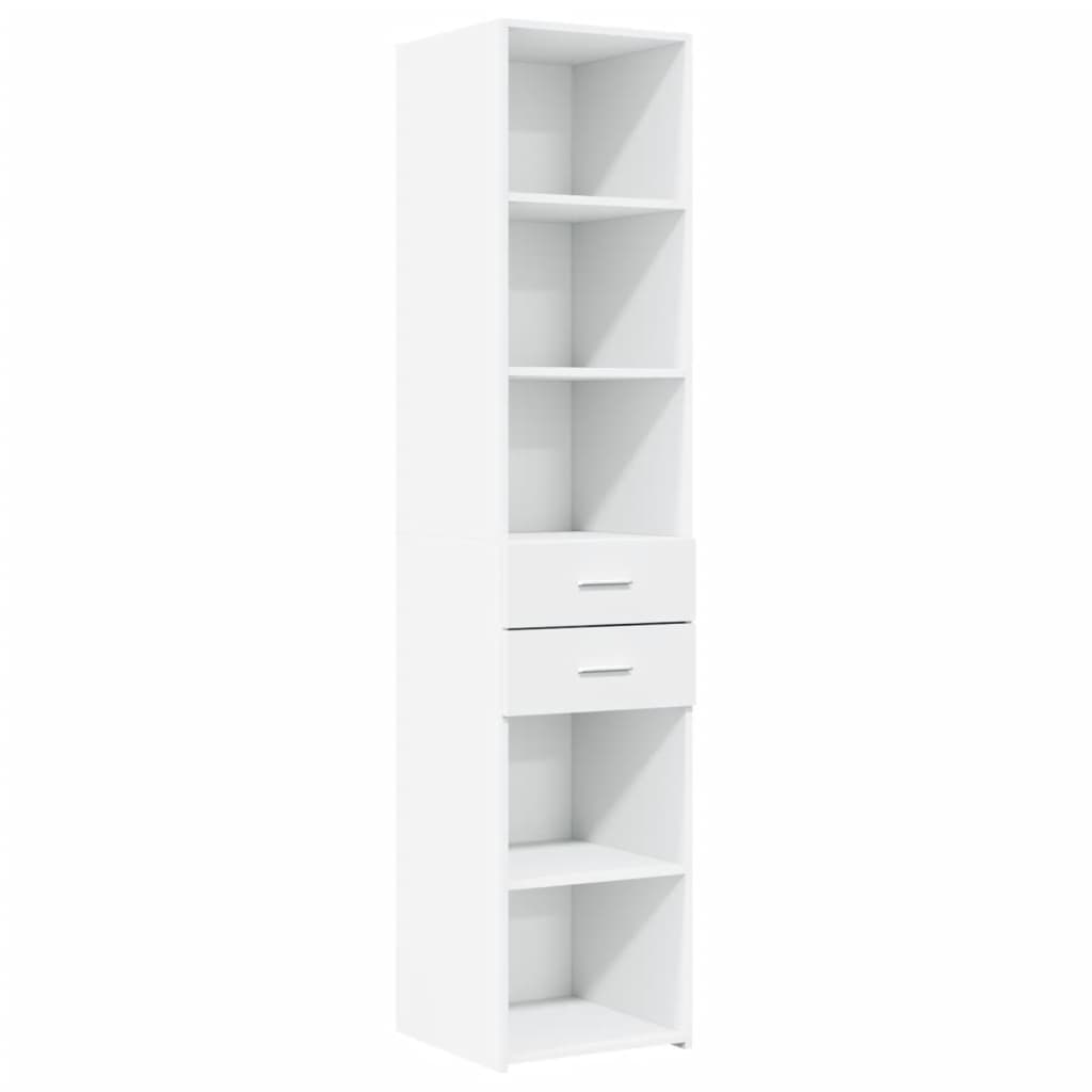vidaXL Highboard White 40x42,5x185 cm Engineered Wood