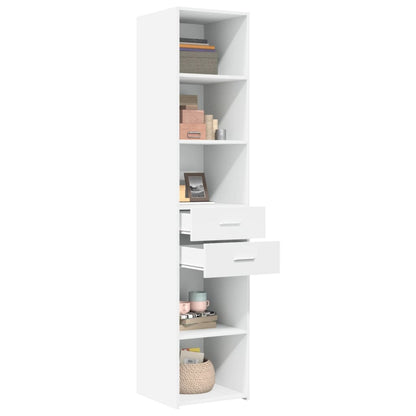 vidaXL Highboard White 40x42,5x185 cm Engineered Wood