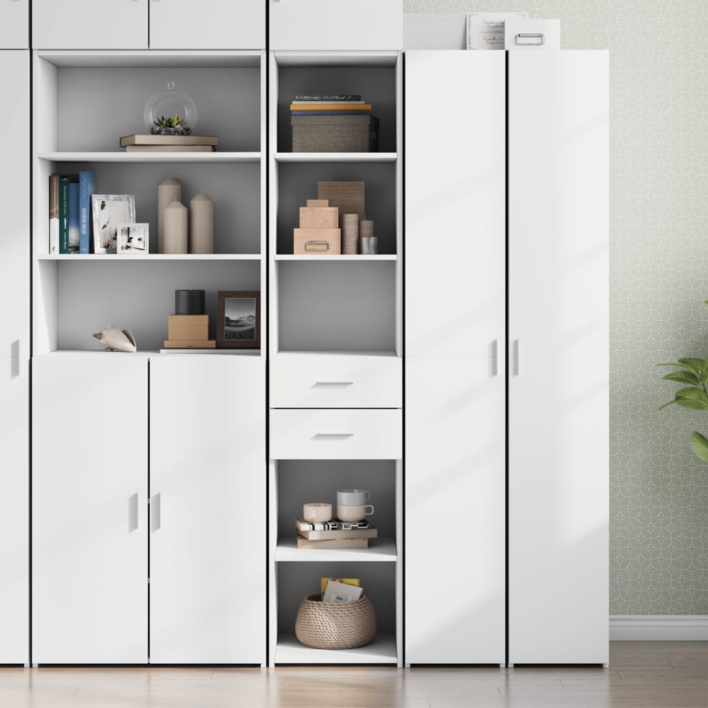 vidaXL Highboard White 40x42,5x185 cm Engineered Wood