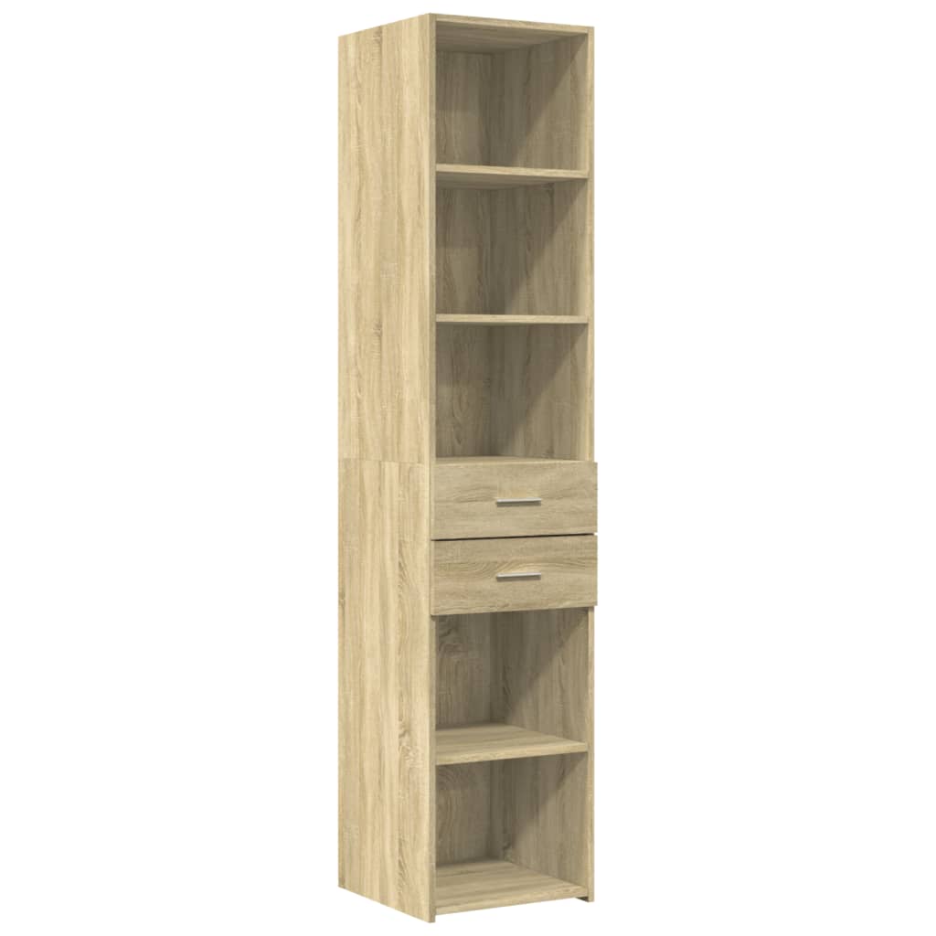 vidaXL Highboard Sonoma Oak 40x42.5x185 cm Engineered Wood