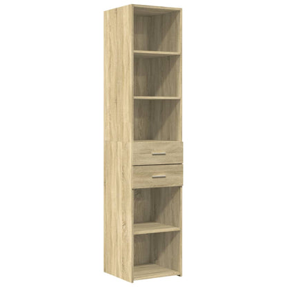 vidaXL Highboard Sonoma Oak 40x42.5x185 cm Engineered Wood