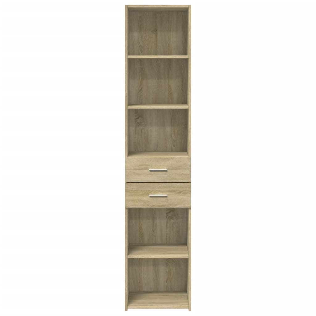 vidaXL Highboard Sonoma Oak 40x42.5x185 cm Engineered Wood