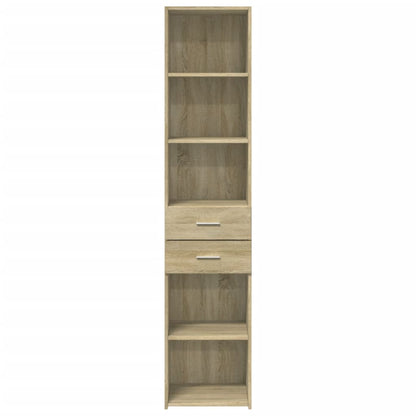 vidaXL Highboard Sonoma Oak 40x42.5x185 cm Engineered Wood