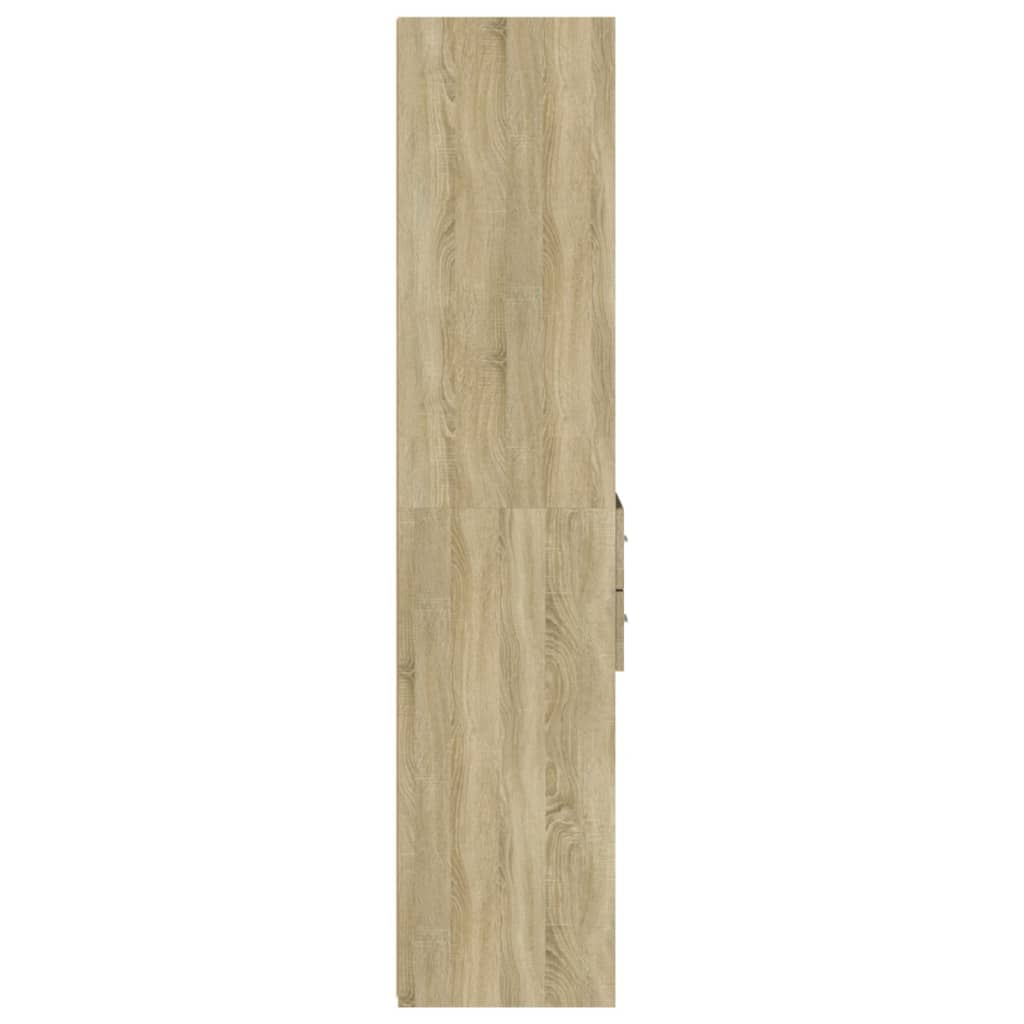 vidaXL Highboard Sonoma Oak 40x42,5x185 cm Engineered Wood